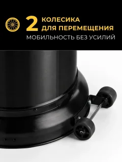 Уличный инфракрасный газовый обогреватель Springhouse FSD-E2X (черный) — фото 7