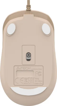 Мышь A4Tech Fstyler FM26 (бежевый/коричневый) — фото 8