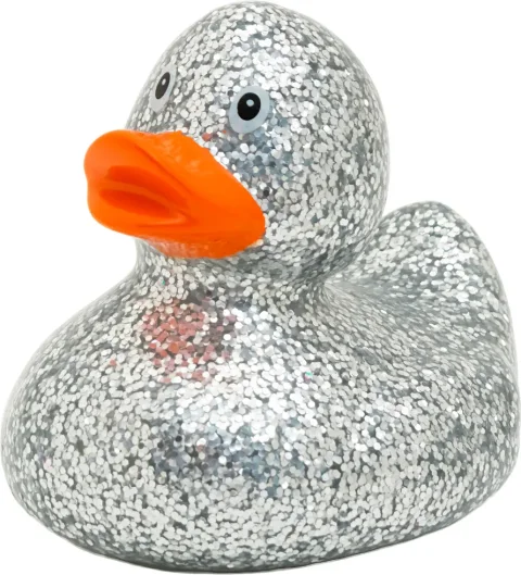 Игрушка для ванной Funny Ducks Диско уточка / FuDu1345 (серебристый)