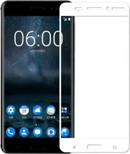 Защитное стекло для телефона Case Full Screen для Nokia 5 (белый/глянец)