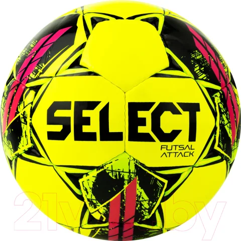 Мяч для футзала Select Futsal Attack V22 / 1073460559 (размер 4, желтый/зеленый/рзовый)