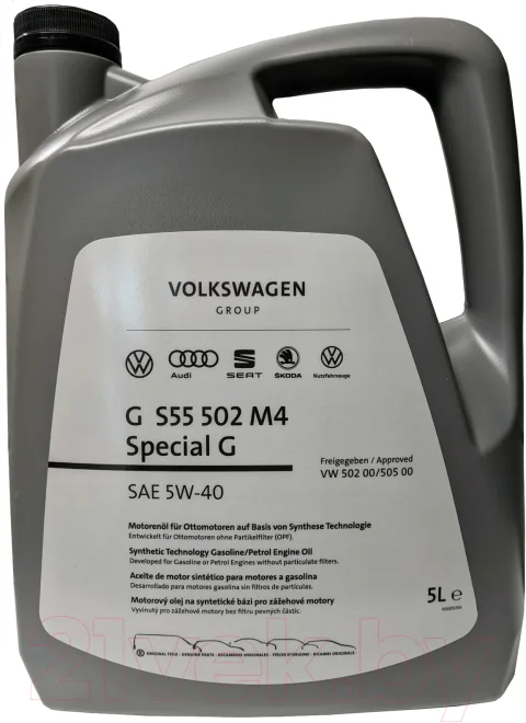 Моторное масло Volkswagen Special G 5W40 G052502M4/GS55502M4 (5л)