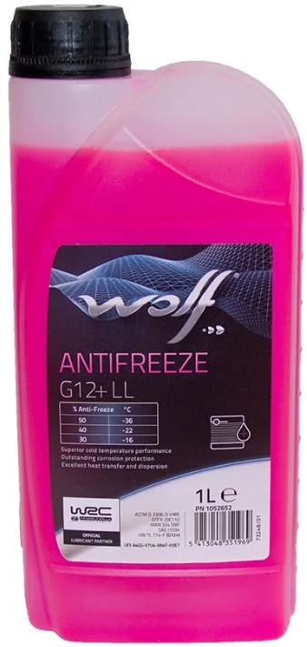 Антифриз WOLF G12+ LL Концентрат / 50051/1 (1л, лиловый)