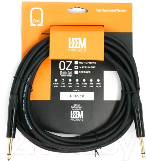 Кабель гитарный Leem GCI-5 (5м)