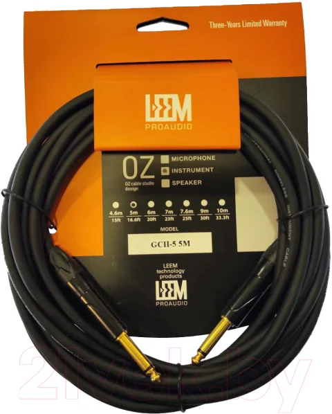 Кабель гитарный Leem GCII-5 (5м)