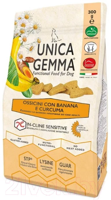 Лакомство для собак Unica Gemma Печенье Косточки для собак всех пород (300г)