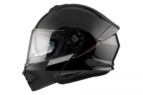 Мотошлем MT Helmets Genesis SV Solid A1 (M, черный глянцевый)