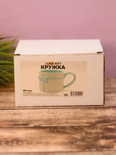 Чашка ILikeGift Gift bow FC240046 (blue) — фото 7