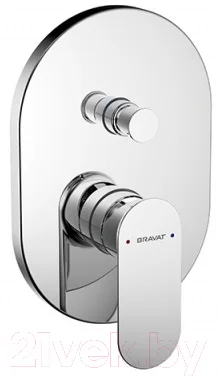 Внешняя часть смесителя скрытого монтажа Bravat Gina PB865104CP-2-ENG