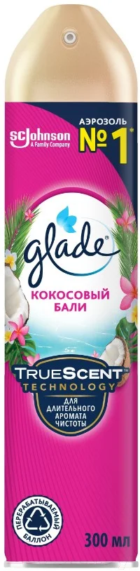 Освежитель воздуха Glade Кокосовый Бали (300мл)