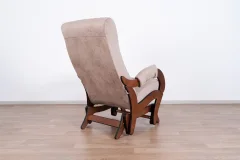 Кресло-маятник Glider Аоста (светло-коричневый/орех антик) — фото 3