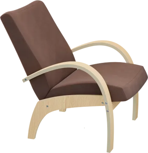 Кресло мягкое Glider Дэнди (коричневый/дуб шампань)