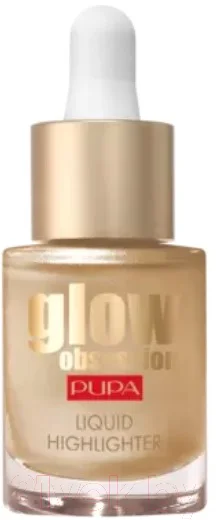 Хайлайтер Pupa Glow Obsession Liquid Жидкий эффект металлик тон 100 (13.5мл)