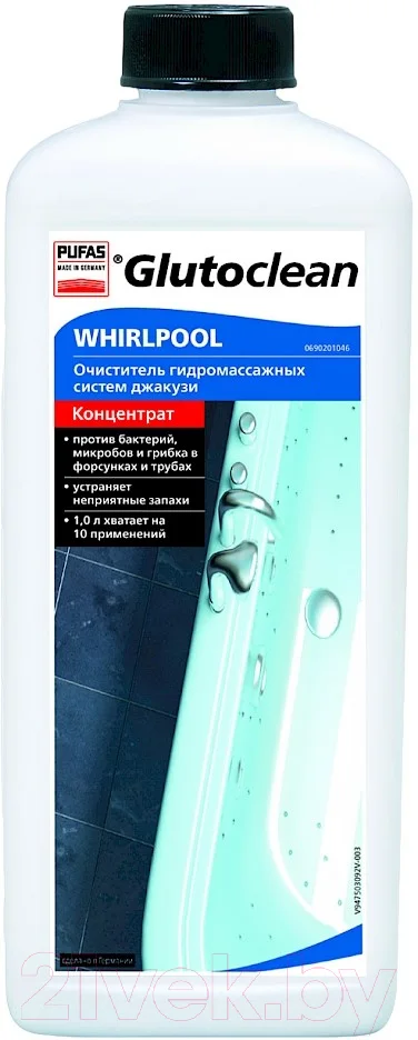 Чистящее средство для ванной комнаты Pufas Glutoclean Для гидромассажных систем (1л)
