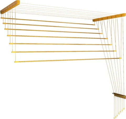Сушилка для белья Comfort Alumin Group Потолочная Алюминиевая Gold Style 7 прутьев 2.4м (золотой)
