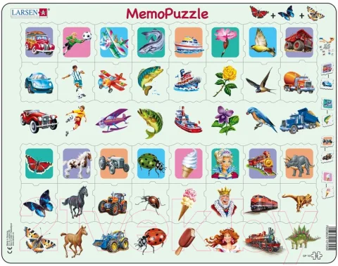 Развивающая игра LARSEN Мемо-пазл Головоломка GP10