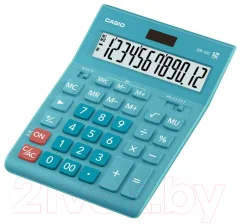 Калькулятор Casio GR-12C-LB-W-EP (голубой) — фото 2