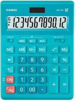 Калькулятор Casio GR-12C-LB-W-EP (голубой) — фото 5