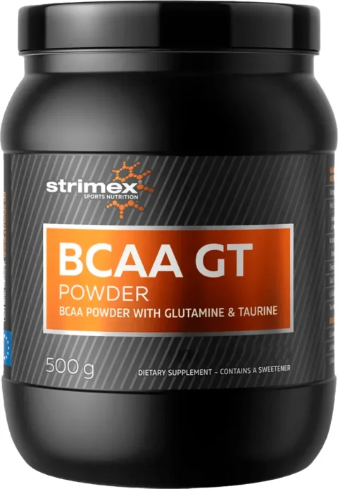 Аминокислоты BCAA Strimex GT (500г, клубника)