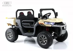 Детский автомобиль RiverToys H005HH (кремовый) — фото 3