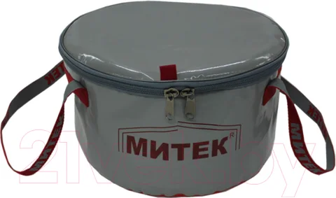 Ведро рыболовное Митек С крышкой H-20см (30см, серый)