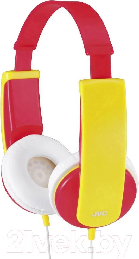 Наушники детские JVC HA-KD5 (красный/желтый)