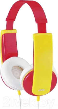 Наушники детские JVC HA-KD5 (красный/желтый) — фото 1