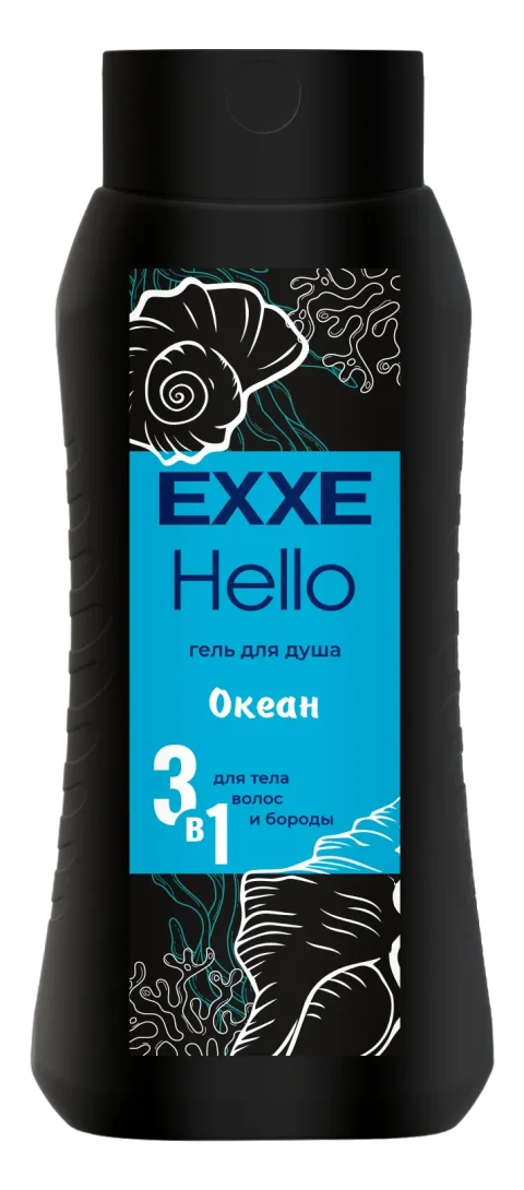 Гель для душа Exxe Hello Мужской Океан (400мл)