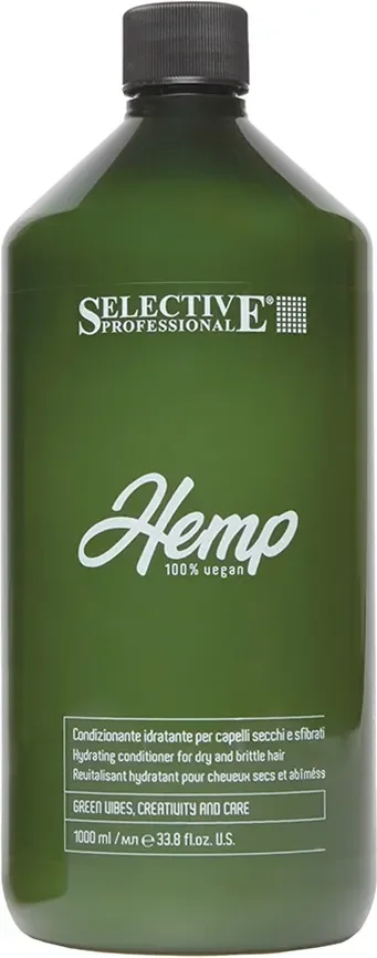 Кондиционер для волос Selective Professional Hemp Увлажняющий для сухих и и ломких волос (1л)