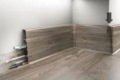 Уголок для плинтуса Cezar Hi Line Prestige М126 Дуб Невада Матовый (2шт, наружный, флоупак) — фото 4