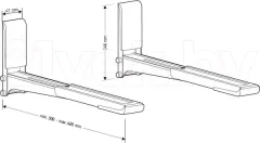 Кронштейн для крепления микроволновой печи Holder MWS-2003 (черный) — фото 8