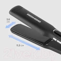 Выпрямитель для волос Redmond HS1713 (черный/серебро) — фото 3