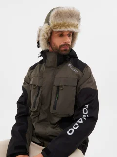 Шапка для охоты и рыбалки Huntsman Горка-Люкс Хаки Исландия (56-58) — фото 4