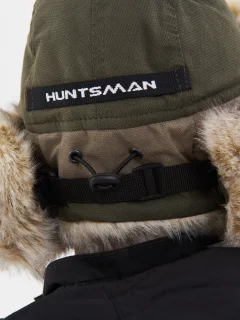Шапка для охоты и рыбалки Huntsman Горка-Люкс Хаки Исландия (56-58) — фото 10