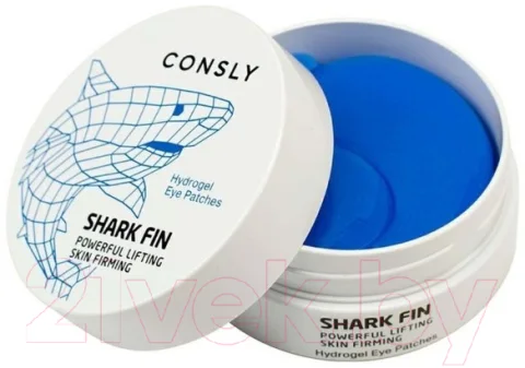 Патчи под глаза Consly Hydrogel Shark Гидрогелевые С экстрактом акульего плавника (60шт)
