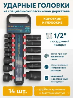 Набор головок слесарных ILOforce IF-4149MPB (54752) — фото 2