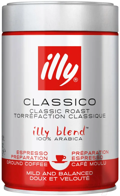 Кофе молотый illy Средней обжарки (250г)