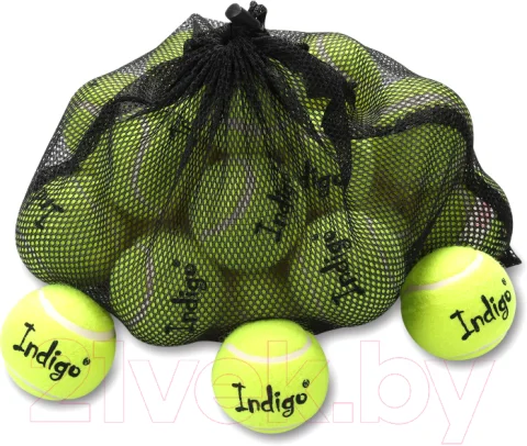 Набор теннисных мячей Indigo Sport IN154 (24шт, желтый)