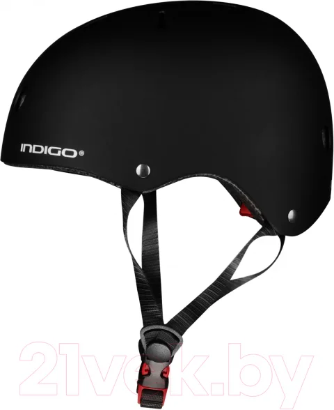 Защитный шлем Indigo Sport IN319 (р-р 51-55, черный)