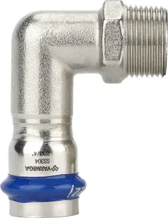 Угольник соединительный Varmega Inox Press НР 22х1/2 раструбный / VM715002204 — фото 5