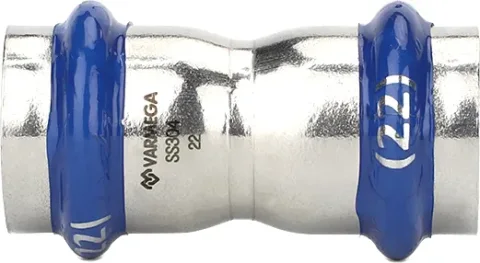 Муфта Varmega Inox Press 22 двухраструбная / VM701002222