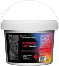 Краска PaintFactory Interior Lait для потолков и стен для внутренних работ (2.5кг, белый) — фото 3