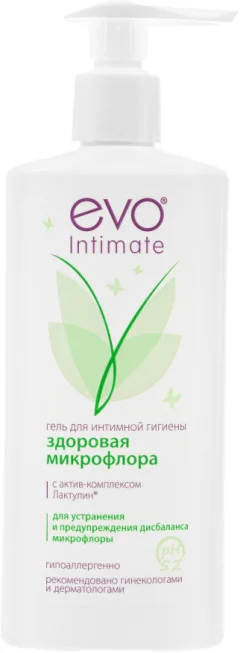 Гель для интимной гигиены EVO laboratoires Intimate Здоровая микрофлора (250мл) — фото 1