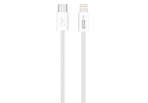 Зарядный кабель ENE Intro USB-C-Lightning PD 30W / 30.428 (1м, белый)