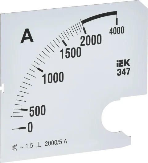 Шкала для амперметра IEK IPA20D-SC-2000
