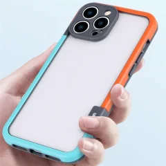 Чехол-накладка G-Case Для iPhone 16 Pro / 6601110764C (голубой/оранжевый) — фото 3
