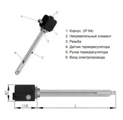 Тэн электрический S-Tank ITEX-9-3X — фото 6