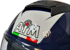 Мотошлем AiM JK526 / 526-016-M (M, синий/красный/черный) — фото 7