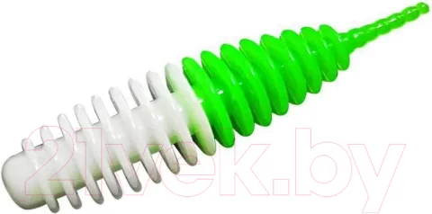 Мягкая приманка Trout Bait Jumbo 65 Сыр COL.15 (White/Green)