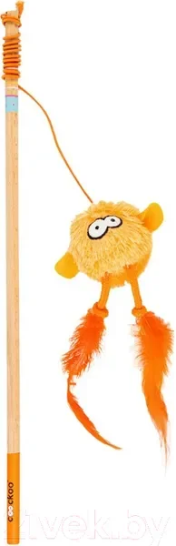Игрушка для кошек EBI Удочка дразнилка Jumpy / 408/441305 (оранжевый) — фото 3